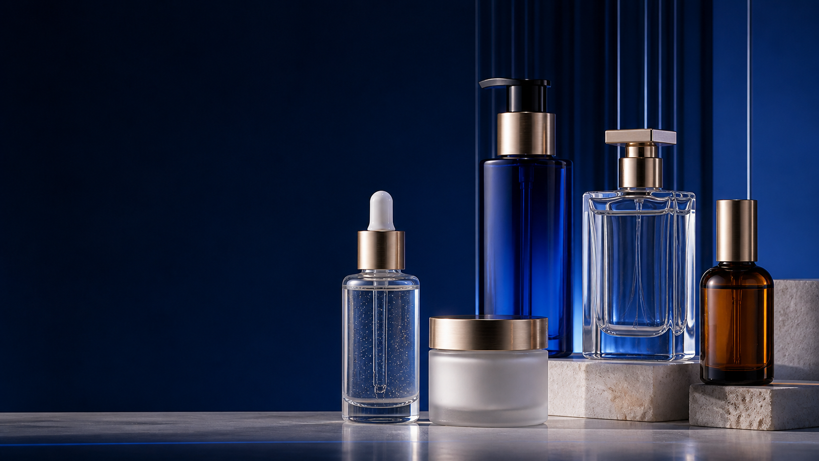 Glass serum dropper bottle